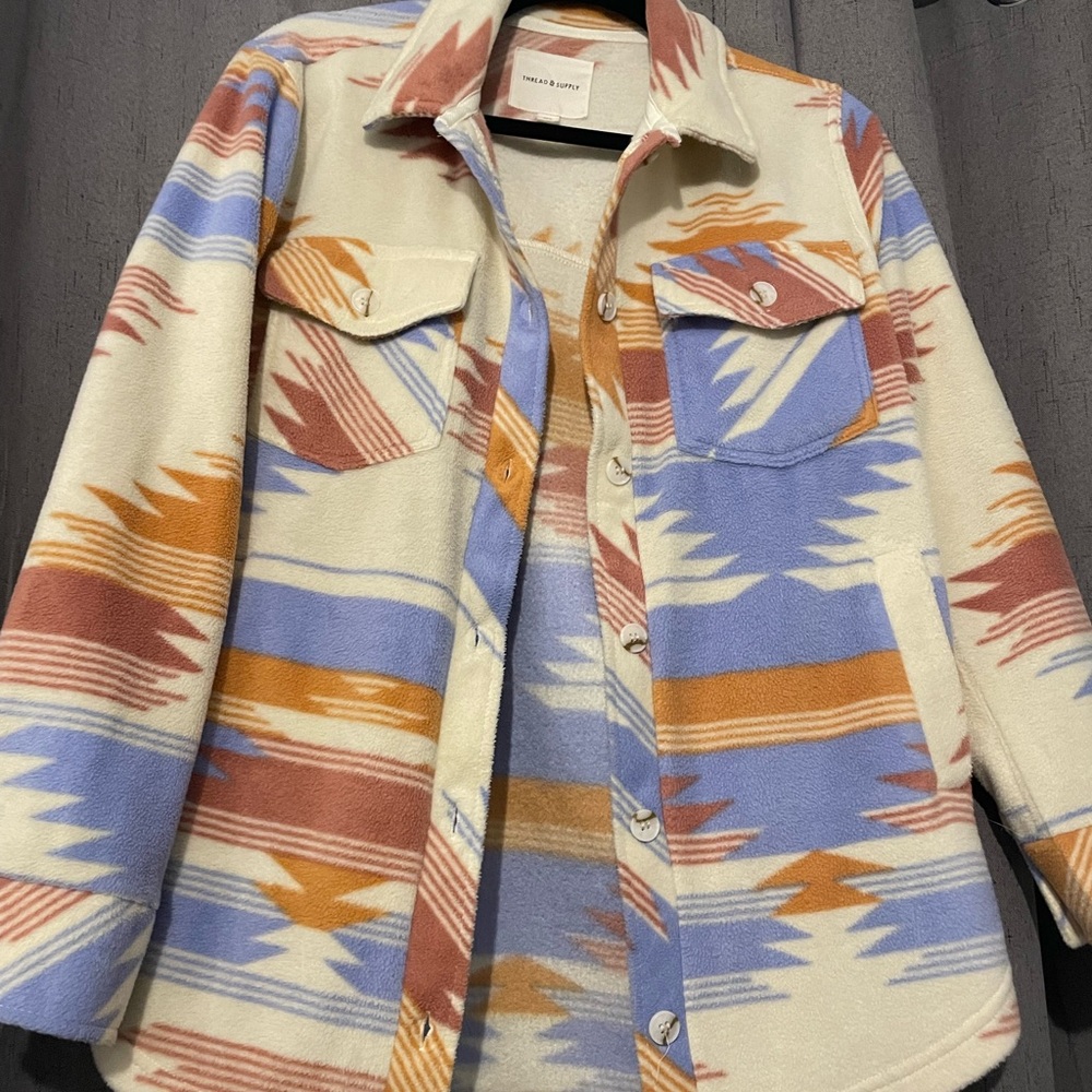 Fleece shacket